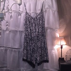 Patterned Romper-Great Condition